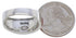 Southwestern Sterling Silver Red Oyster Ring Size 8-3/4 AX36745